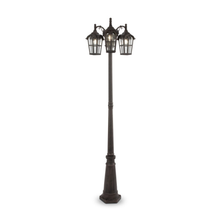 Высокие уличные фонари — Садово-парковый светильник Maytoni O413FL-03BZ купить в 