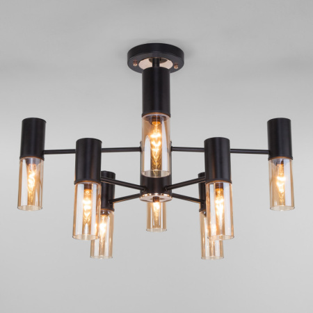 Люстры на штанге — Люстра на штанге Eurosvet 70125/8 черный купить в 