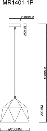 Подвесные светильники — Подвесной светильник MyFar MR1401-1P купить в  Подвесные светильники — Подвесной светильник MyFar MR1401-1P купить в