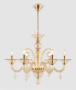 Люстры подвесные — Подвесная люстра Crystal Lux CAETANO SP-PL6 AMBER купить в 