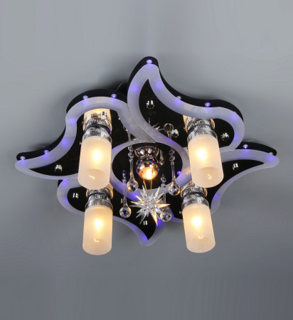 Потолочные люстры — 1160/4+1 черный-RGB купить в 