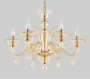 Люстры подвесные — Подвесная люстра Crystal Lux CAETANO SP-PL6 AMBER купить в 