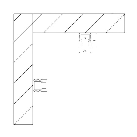 Профили для светодиодных лент — Профиль DesignLed LS.0709 купить в 
