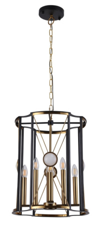 Люстры подвесные — Подвесная люстра Crystal Lux TANDEM SP8 D490 GOLD купить в 