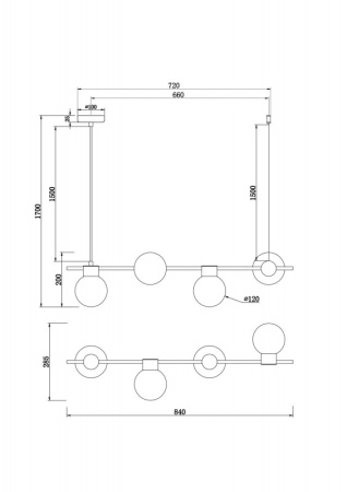Люстры подвесные — Подвесная люстра Freya FR5232PL-04B купить в 