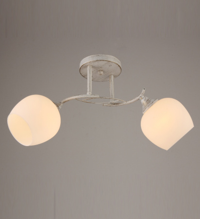 Потолочные люстры — 00748/2 белый с патиной хром купить в 