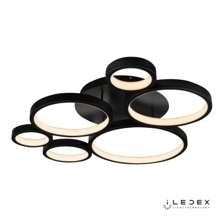 Свет для дома — Потолочная люстра iLedex Ring Star 9004-6-X-T BK купить в  Свет для дома — Потолочная люстра iLedex Ring Star 9004-6-X-T BK купить в