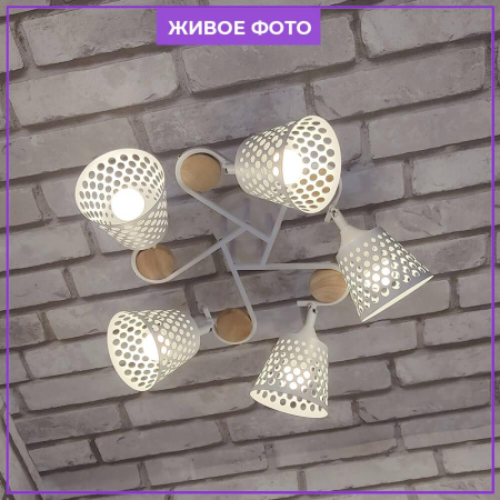 Потолочные люстры — Потолочная люстра Seven Fires Karel SF3326/5C-WT-WD купить в 