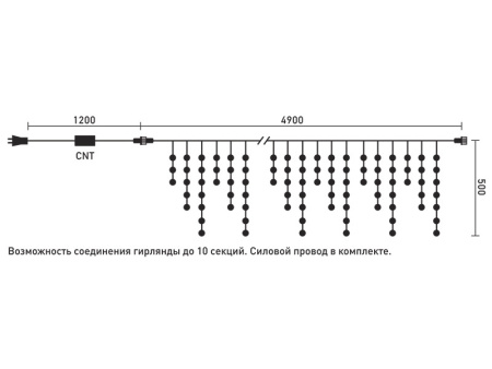 Светодиодная бахрома — Светодиодная бахрома Laitcom PIL240-11-2W купить в  Светодиодная бахрома — Светодиодная бахрома Laitcom PIL240-11-2W купить в