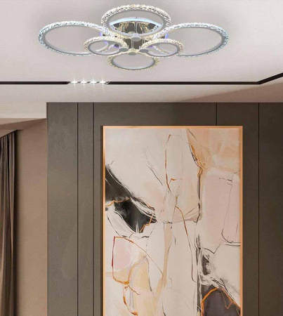 Потолочные люстры — Потолочная светодиодная люстра Seven Fires Fumane WD7501/6C-WT-CR-RGB купить в 