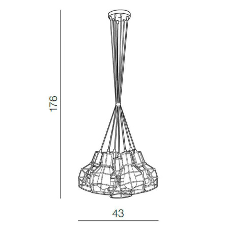 Подвесные светильники — Подвесной светильник Azzardo Carron 7 AZ2142 купить в 