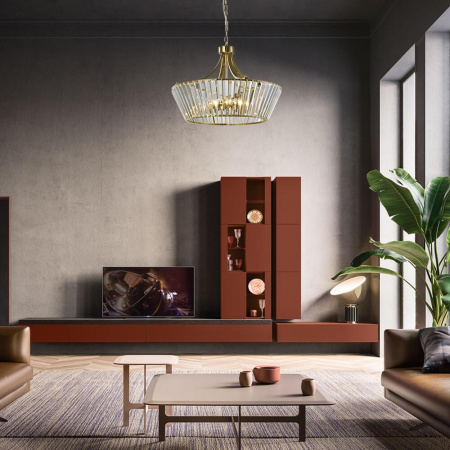 Люстры подвесные — Подвесная люстра Lumien Hall Dzhasmin LH3052/8P-CO-CL купить в 