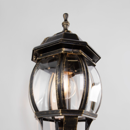 Уличные настенные светильники — Светильник настенный Elektrostandard GL 1001D черное золото купить в 