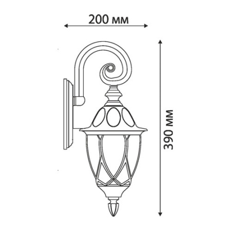 Уличные настенные светильники — Светильник настенный Elektrostandard Orion черный купить в 
