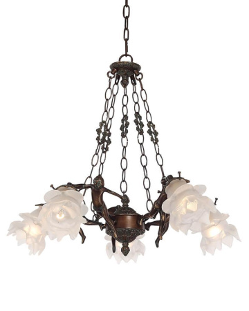 Люстры подвесные — Подвесная люстра Lumien Hall Эльза H17050/5PCRG купить в 