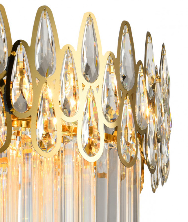 Люстры каскадные — Каскадная люстра Natali Kovaltseva NAVIS 76019/8C GOLD купить в  Люстры каскадные — Каскадная люстра Natali Kovaltseva NAVIS 76019/8C GOLD купить в