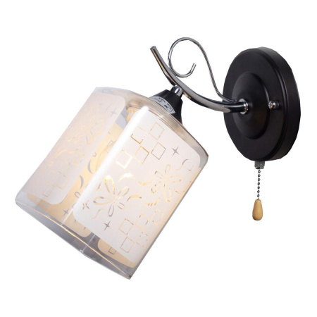 Потолочные светильники — Бра IMEX MD.1087-1-W BK+CH купить в 