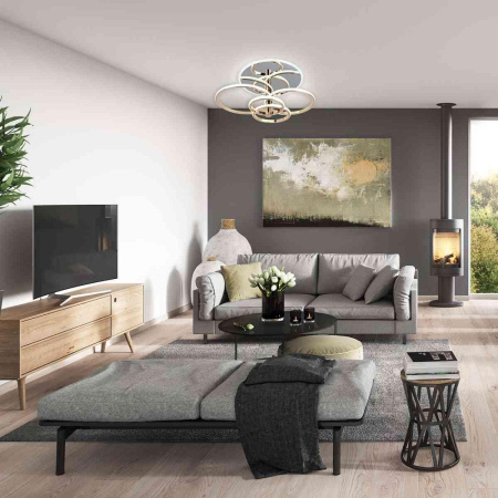 Потолочные люстры — Потолочная светодиодная люстра Escada CONTOUR 10213/4LED BL Chrome купить в 