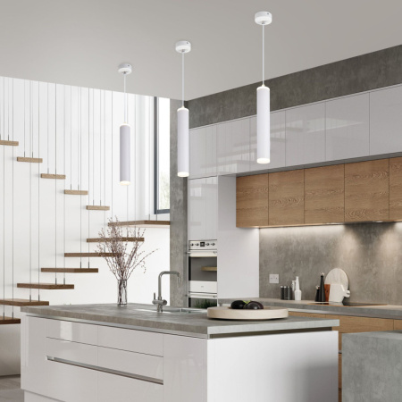 Подвесные светильники — Подвесной светильник Elektrostandard DLR035 12W 4200K белый матовый купить в 