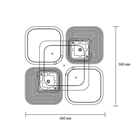 Потолочные светильники — Потолочный светодиодный светильник Escada Samia 10230/4LED купить в  Потолочные светильники — Потолочный светодиодный светильник Escada Samia 10230/4LED купить в