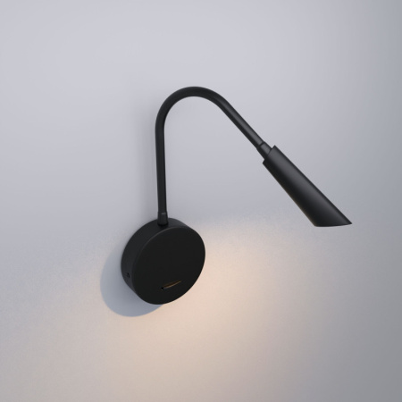 Настенные бра — Бра Elektrostandard Stem черный 3000К (40120/LED) купить в  Настенные бра — Бра Elektrostandard Stem черный 3000К (40120/LED) купить в