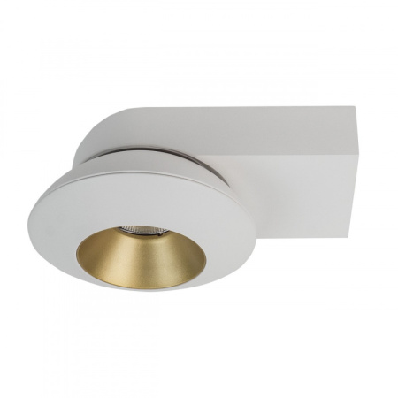 Накладные точечные светильники — Накладной светильник LeDron KRIS SLIM White/Gold купить в 