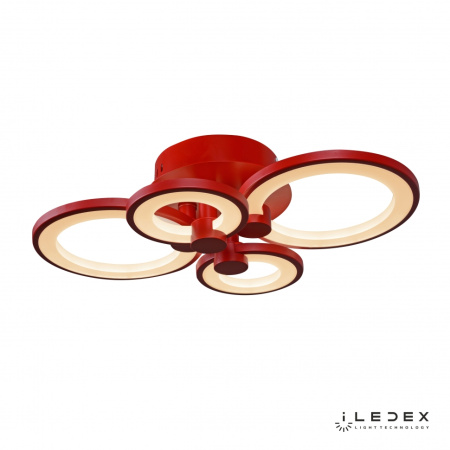 Свет для дома — Потолочная люстра iLedex Ring A001/4 RED купить в  Свет для дома — Потолочная люстра iLedex Ring A001/4 RED купить в