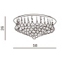 Потолочные люстры — Потолочная люстра Azzardo Bolla 58 AZ1288 купить в 