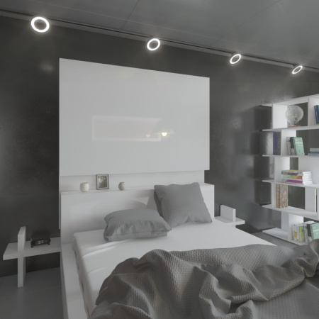 Трековые светильники — Светильник на шине Elektrostandard Spila серебро 12W 4200K (85079/01) однофазный купить в 