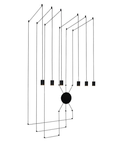 Подвесные светильники — Подвесной светодиодный светильник Lumien Hall Керро 8003/6P-BK купить в 