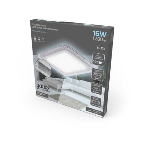Встраиваемые точечные светильники — Встраиваемый светильник Gauss BL325 купить в 