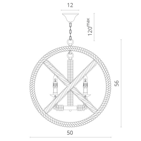 Люстры подвесные — Подвесная люстра Divinare 8103/01 SP-5 купить в 