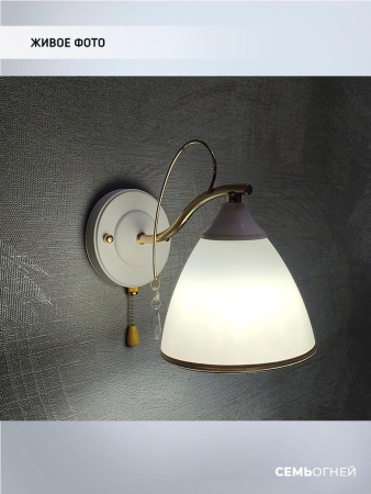 Потолочные светильники — Бра Seven Fires Dzintars WD3523/1W-WT-FGD-WT купить в 