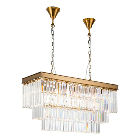 Люстры подвесные — Подвесная люстра iLamp Triumph 6119-800 Brass купить в 