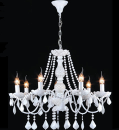 Люстры подвесные — 32858/7 белый купить в 