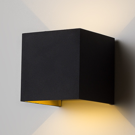 Уличные настенные светильники — Светильник настенный LeDron BCS-WL2027 Black-Gold купить в 