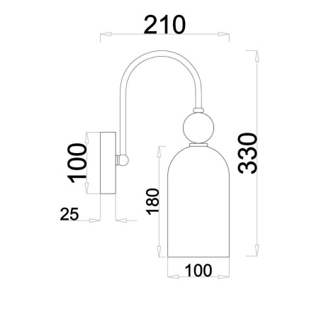 Потолочные светильники — Бра Escada ODE 686/1A Copper купить в 