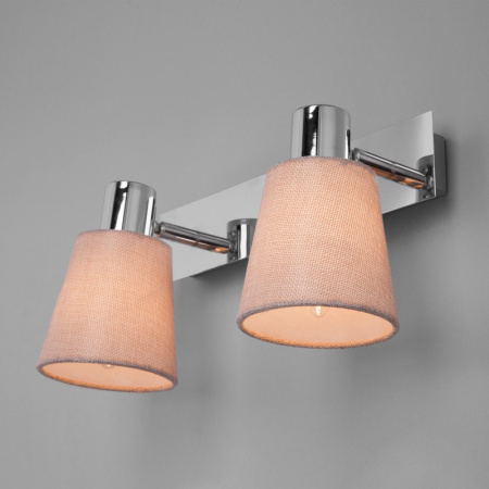 Настенные бра — Бра Eurosvet 20080/2 хром/бежевый купить в 