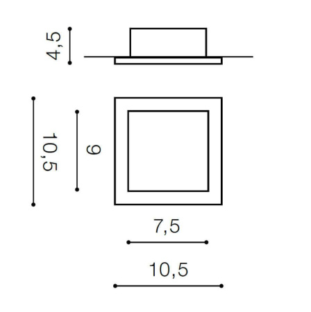 Cветильники потолочные встраиваемые — Встраиваемый светильник Azzardo Minorka AZ2801 купить в  Cветильники потолочные встраиваемые — Встраиваемый светильник Azzardo Minorka AZ2801 купить в
