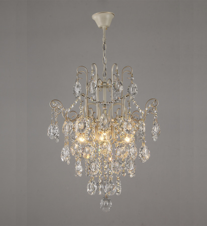 Люстры подвесные — 1504/4 белый с патиной золото купить в 