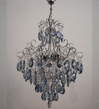 Люстры подвесные — 0989/6 хром-синий купить в 