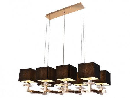 Люстры подвесные — Подвесная люстра Newport 3208/S gold без абажуров купить в 