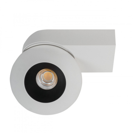 Накладные точечные светильники — Накладной светильник LeDron KRIS SLIM White/Black купить в 