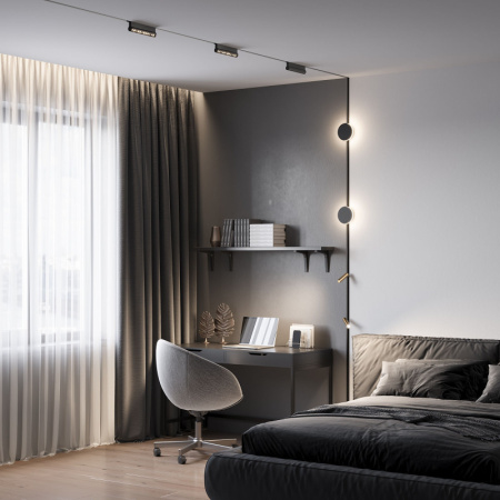 Трековые светильники — Светильник на шине Elektrostandard Slim Magnetic(черный 85172/01 купить в 