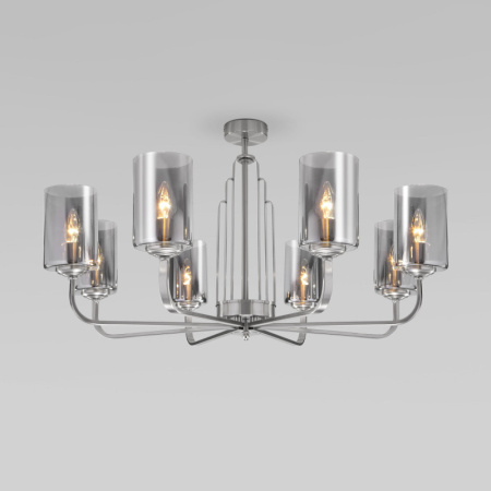 Люстры на штанге — Люстра на штанге Eurosvet 60138/8 сатин-никель купить в 