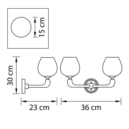 Потолочные светильники — Бра Osgona Delta 706622 купить в 
