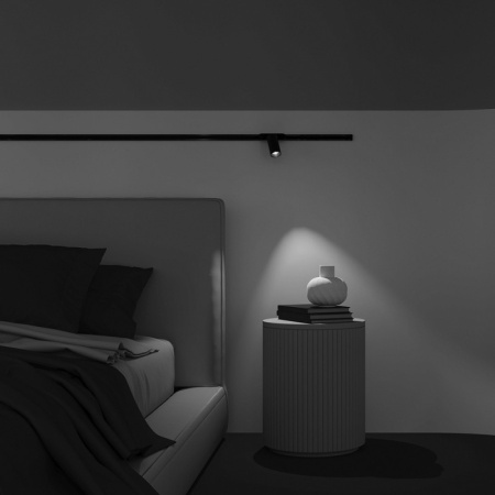 Трековые светильники — Светильник на шине Maytoni Technical TR103-1-12W3K-M-B купить в 