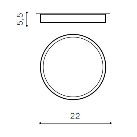 Накладные светильники — Накладной светильник Azzardo Monza R 22 AZ2261 купить в 