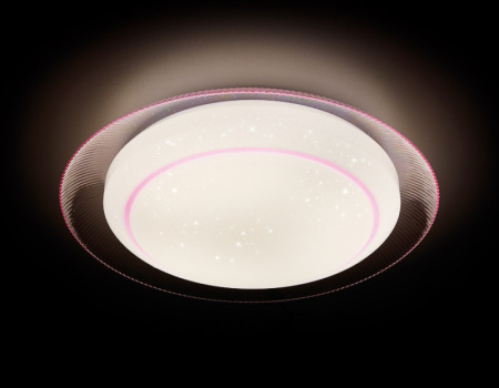 Накладные светильники — Накладной светильник Ambrella Light F46 PI 48W D450 купить в 