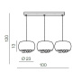 Подвесные светильники — Подвесной светильник Azzardo Quince 3 line AZ2455 купить в 